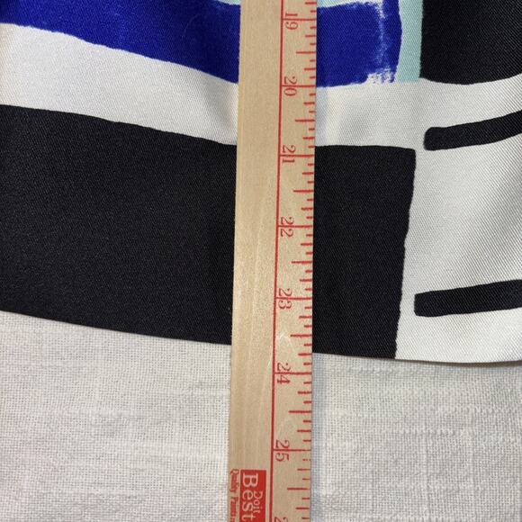 Lane Bryant Blue Geometric A Line Skirt w/ pockets NWT Party Cocktail Plus Sz 20 - Picture 6 of 10